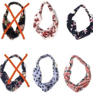 (SOLD) Twisted Headbands with Buttons
